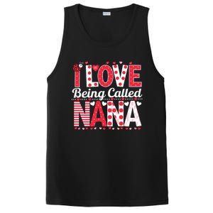 Cute I Love Being Called Nana Ladybug Happy Valentines Day Cute Gift PosiCharge Competitor Tank