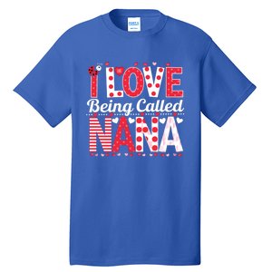 Cute I Love Being Called Nana Ladybug Happy Valentines Day Cute Gift Tall T-Shirt