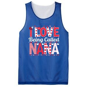 Cute I Love Being Called Nana Ladybug Happy Valentines Day Cute Gift Mesh Reversible Basketball Jersey Tank