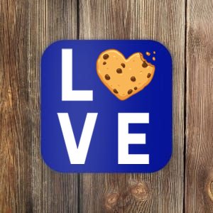 Cute I Love Chocolate Chip Cookies Gift Coaster