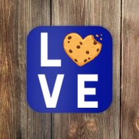 Cute I Love Chocolate Chip Cookies Gift Coaster