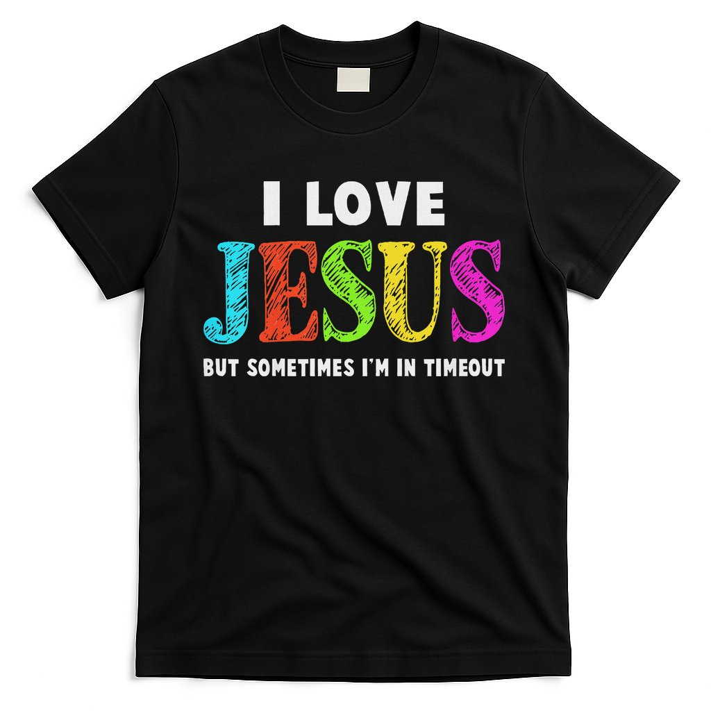 Cute I Love Jesus Christian Faith Gifts T-Shirt