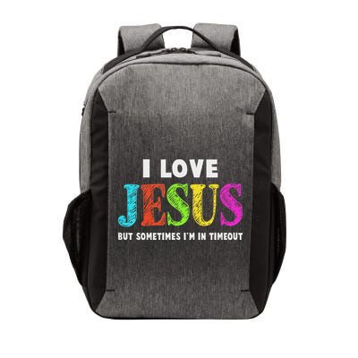 Cute I Love Jesus Christian Faith Gifts Vector Backpack