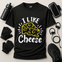 Cheese I Like Cheese Cooling Performance Crew T-Shirt