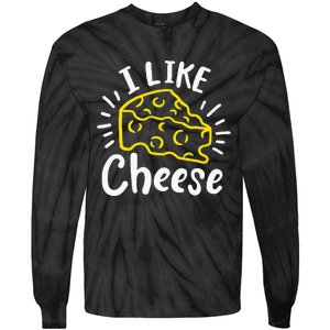 Cheese I Like Cheese Tie-Dye Long Sleeve Shirt