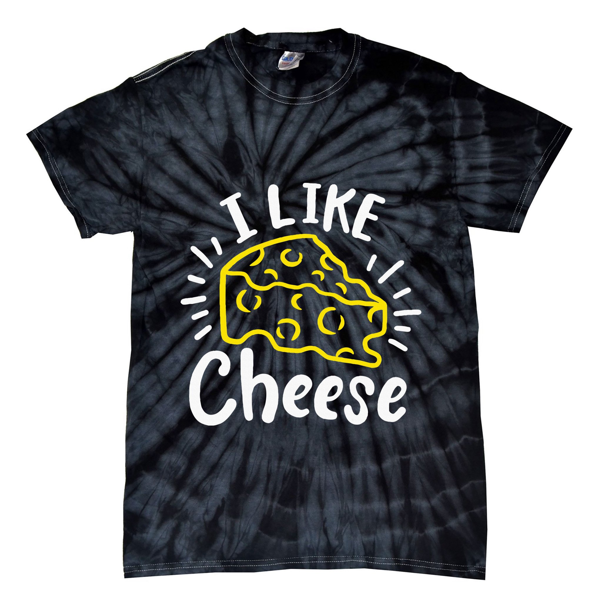 Cheese I Like Cheese Tie-Dye T-Shirt