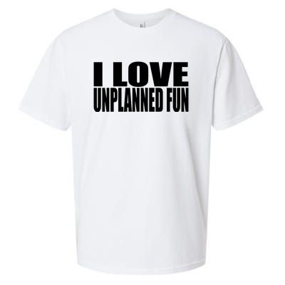 Clubgodzilla I Love Unplanned Fun Sueded Cloud Jersey T-Shirt