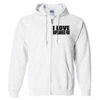 Clubgodzilla I Love Unplanned Fun Full Zip Hoodie