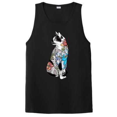 Cat In Lotus Tattoo PosiCharge Competitor Tank