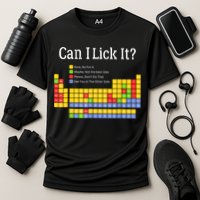 Can I Lick It Periodic Table Teacher Student  Cooling Performance Crew T-Shirt
