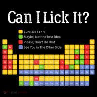 Can I Lick It Periodic Table Teacher Student  Tall T-Shirt