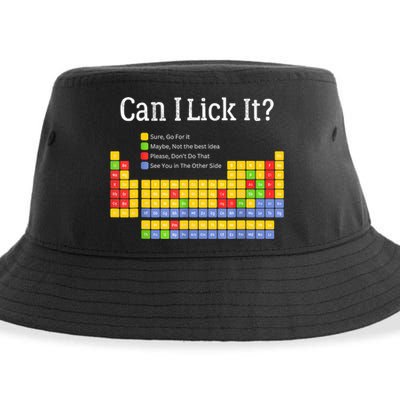 Can I Lick It Periodic Table Teacher Student  Sustainable Bucket Hat