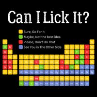 Can I Lick It Periodic Table Teacher Student  Drawstring Bag