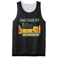 Can I Lick It Periodic Table Teacher Student  Mesh Reversible Basketball Jersey Tank