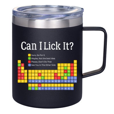 Can I Lick It Periodic Table Teacher Student  12oz Stainless Steel Coffee Mug