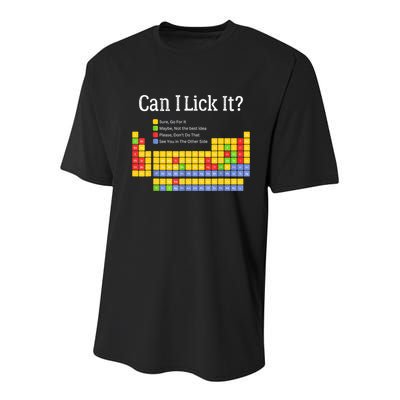 Can I Lick It Periodic Table Teacher Student  Youth Performance Sprint T-Shirt