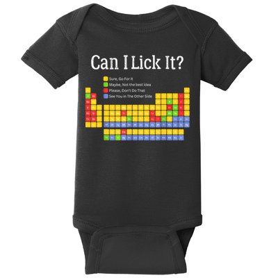 Can I Lick It Periodic Table Teacher Student  Baby Bodysuit