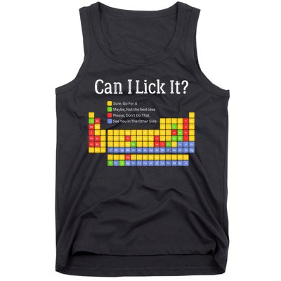 Can I Lick It Periodic Table Teacher Student  Tank Top
