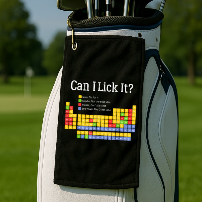 Can I Lick It Periodic Table Teacher Student  Golf Towel