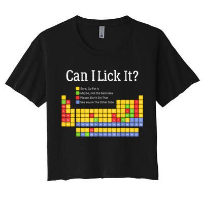 Can I Lick It Periodic Table Teacher Student  Crop Top