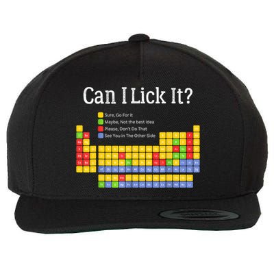 Can I Lick It Periodic Table Teacher Student  Wool Snapback Cap