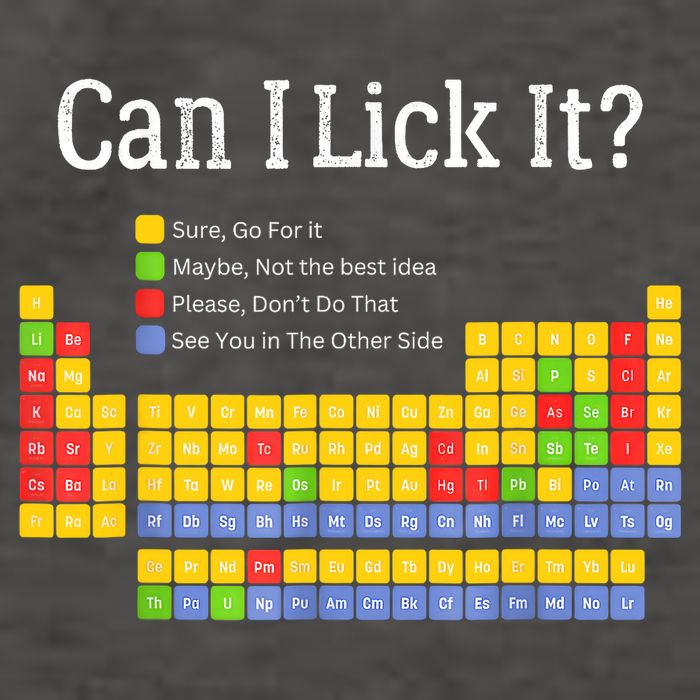 Can I Lick It Periodic Table Teacher Student  Vector Backpack