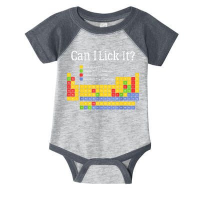 Can I Lick It Periodic Table Teacher Student  Infant Baby Jersey Bodysuit
