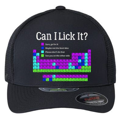 Can I Lick It Periodic Table Teacher Student Flexfit Unipanel Trucker Cap