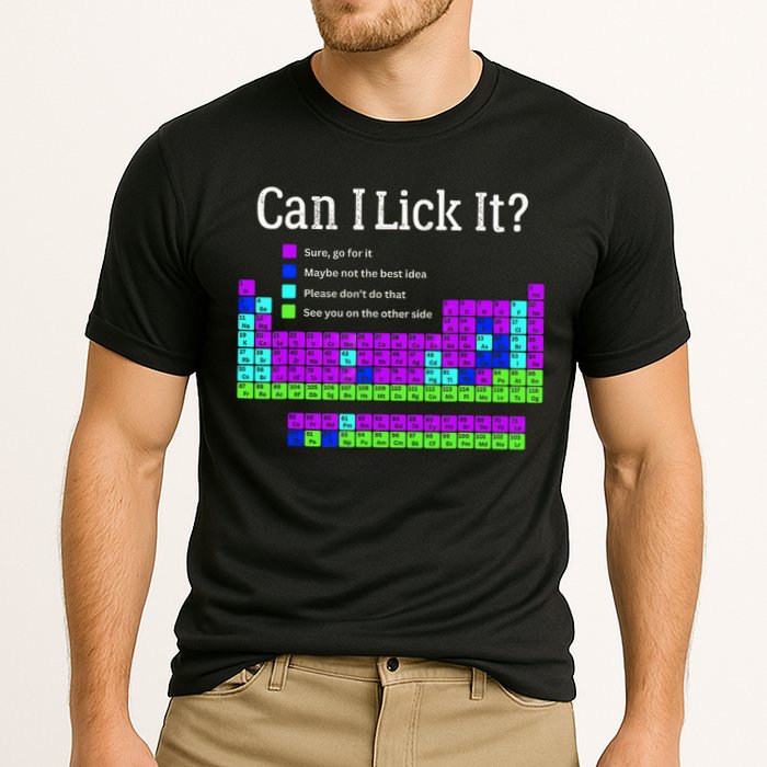 Can I Lick It Periodic Table Teacher Student Cooling Performance Crew T-Shirt