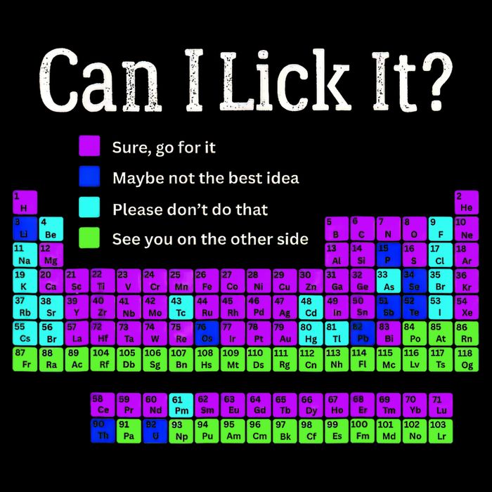 Can I Lick It Periodic Table Teacher Student T-Shirt