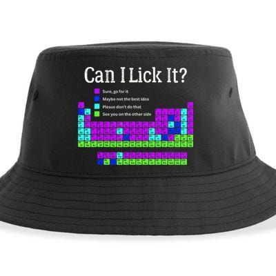 Can I Lick It Periodic Table Teacher Student Sustainable Bucket Hat