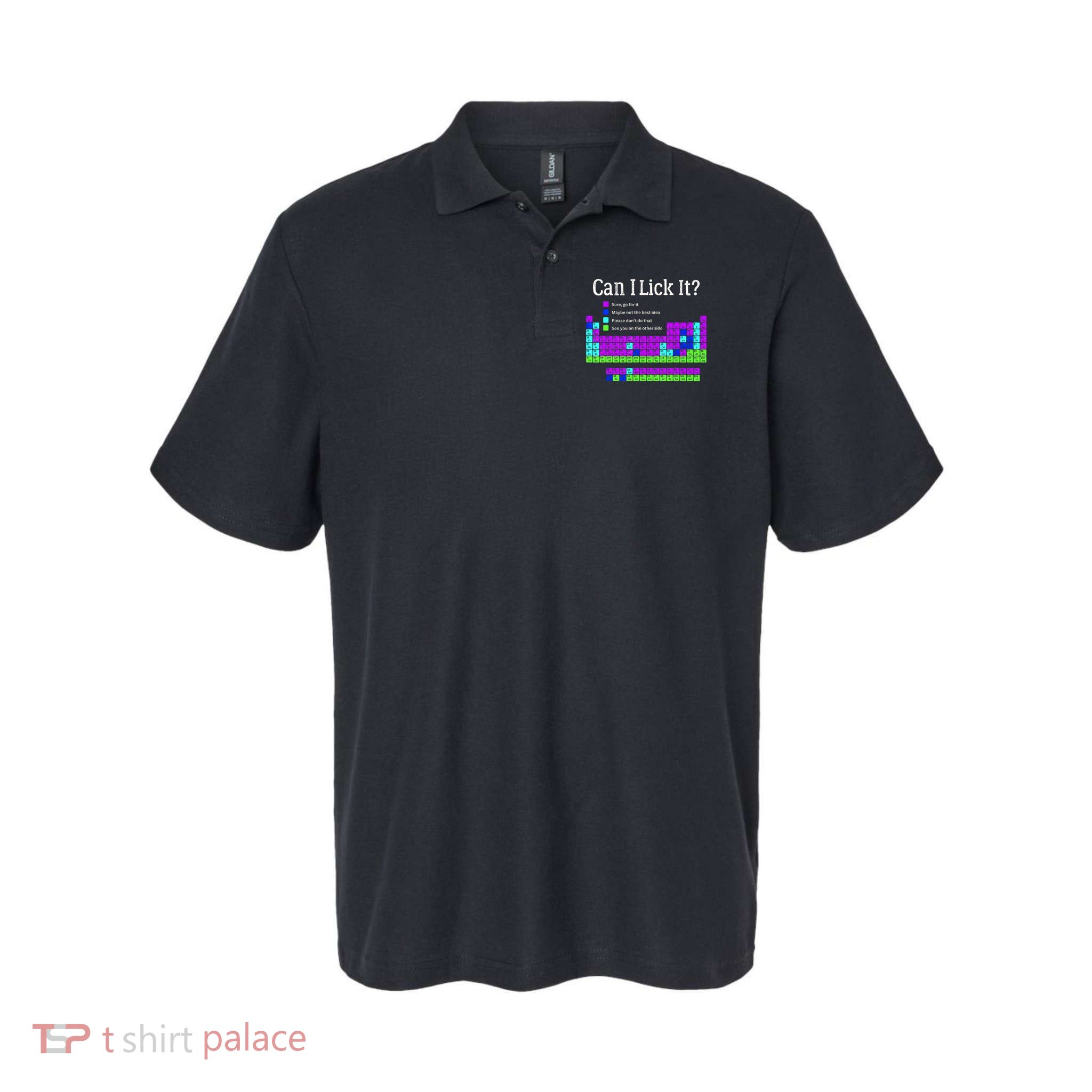 Can I Lick It Periodic Table Teacher Student Polo