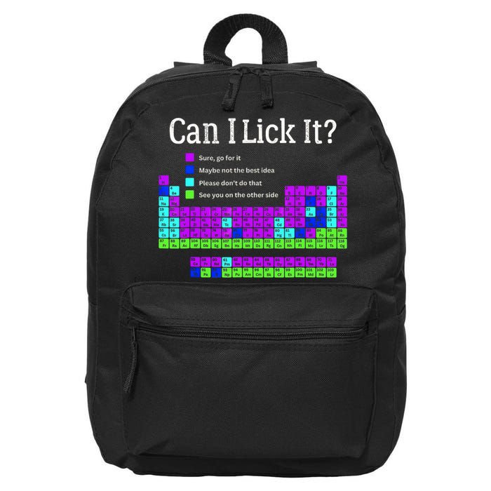 Can I Lick It Periodic Table Teacher Student 16 in Basic Backpack