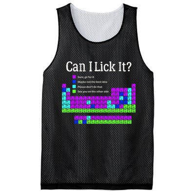 Can I Lick It Periodic Table Teacher Student Mesh Reversible Basketball Jersey Tank