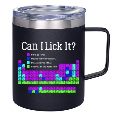 Can I Lick It Periodic Table Teacher Student 12oz Stainless Steel Coffee Mug