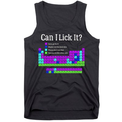 Can I Lick It Periodic Table Teacher Student Tank Top