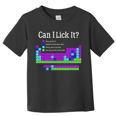 Can I Lick It Periodic Table Teacher Student Toddler T-Shirt