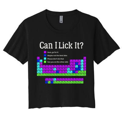 Can I Lick It Periodic Table Teacher Student Crop Top