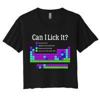 Can I Lick It Periodic Table Teacher Student Women's Crop Top Tee