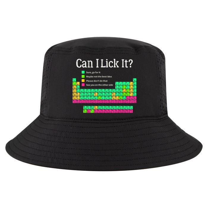 Can I Lick It Periodic Table Teacher Student  Cool Comfort Performance Bucket Hat