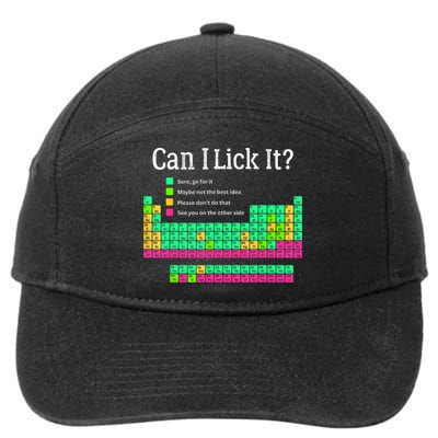 Can I Lick It Periodic Table Teacher Student  7-Panel Snapback Hat