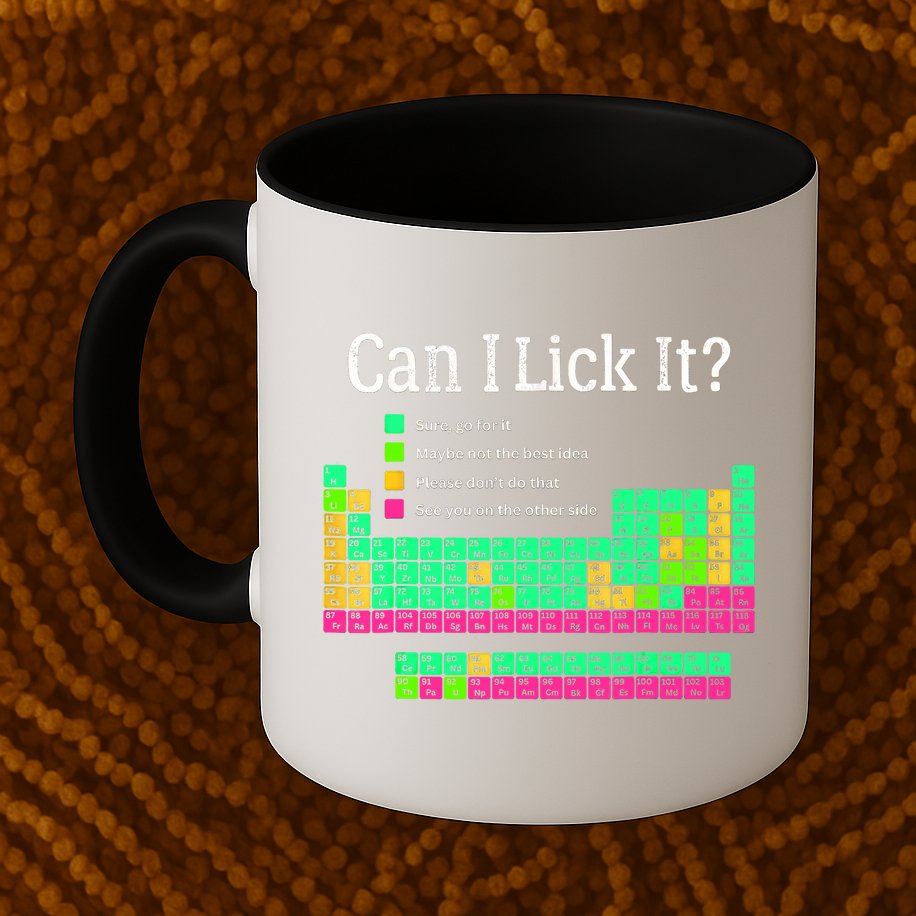 Can I Lick It Periodic Table Teacher Student  Mug