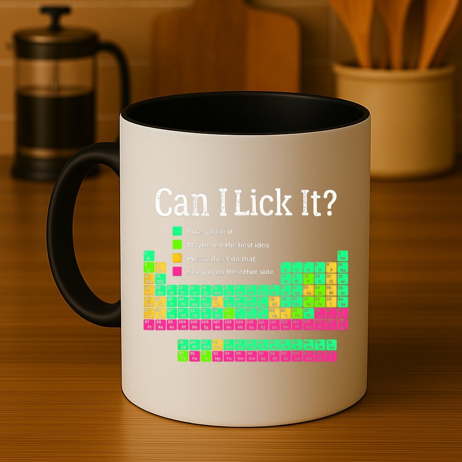 Can I Lick It Periodic Table Teacher Student  Mug