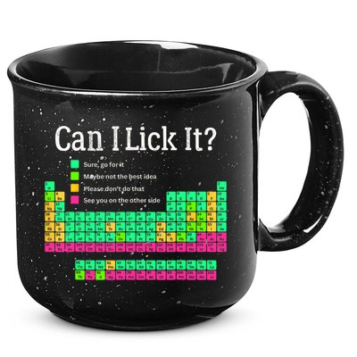 Can I Lick It Periodic Table Teacher Student  15oz Campfire Ceramic Mug
