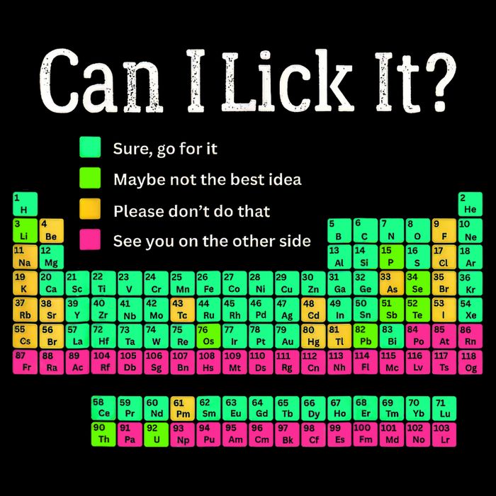 Can I Lick It Periodic Table Teacher Student  16 in Basic Backpack