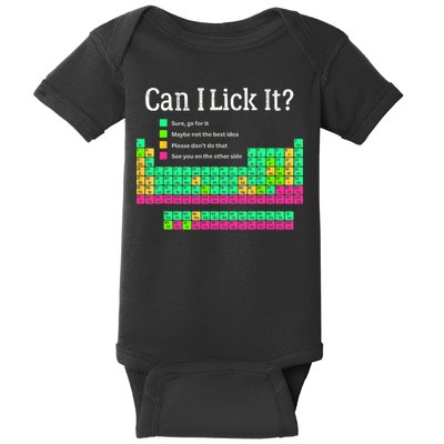Can I Lick It Periodic Table Teacher Student  Baby Bodysuit