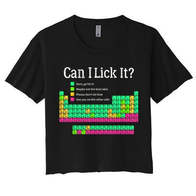 Can I Lick It Periodic Table Teacher Student  Crop Top