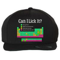 Can I Lick It Periodic Table Teacher Student  Wool Snapback Cap