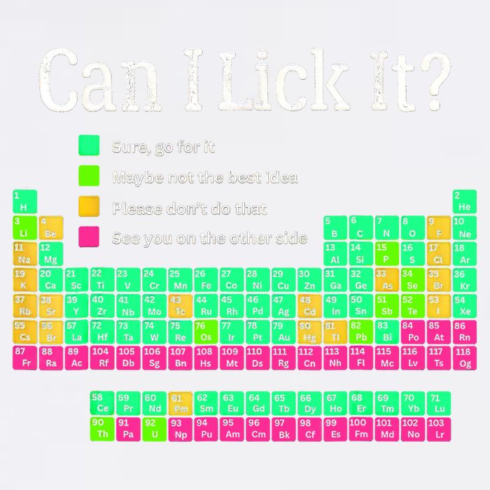 Can I Lick It Periodic Table Teacher Student  Garment-Dyed Sweatshirt