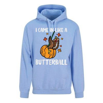 Came In Like A Butterball Funny Thanksgiving Unisex Surf Hoodie